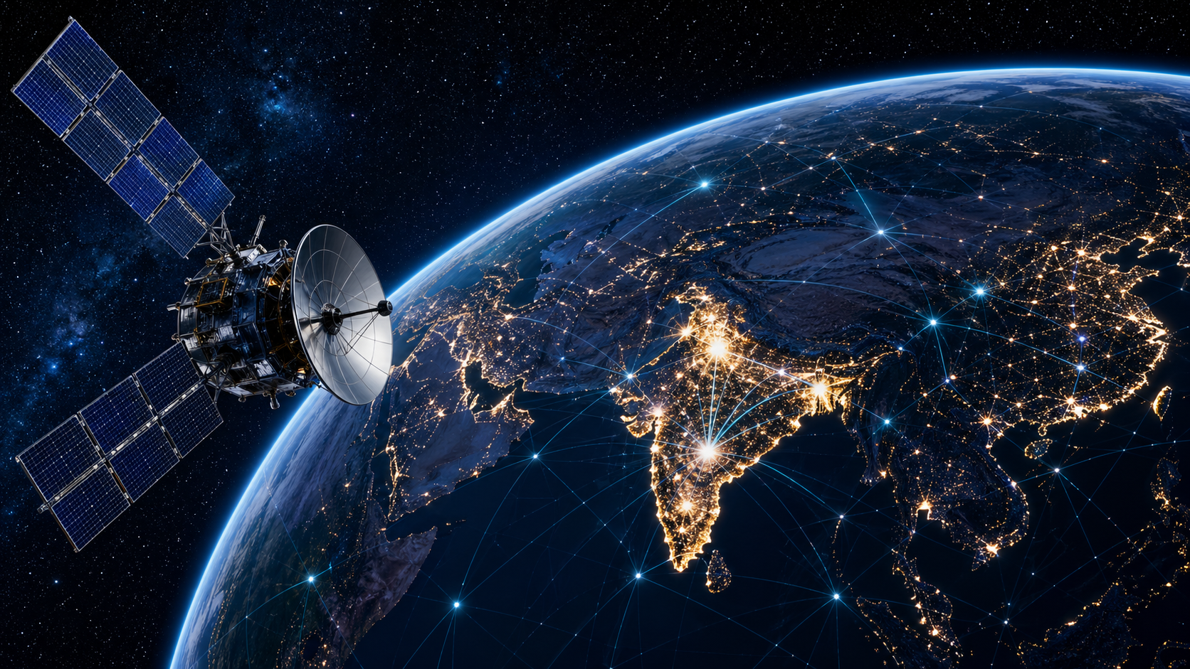Satellite coverage over India